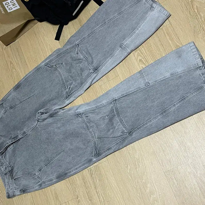 [BUNJANG] Etce Curved Panel Denim Pants 2.0 Grey L / etce 커브드 패널 데님 팬츠 2.0 그레이 L
