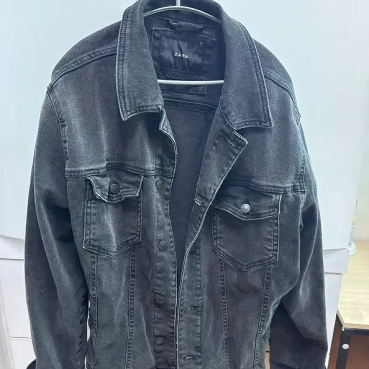 [BUNJANG] ZARA Black Denim Jacket / 자라 블랙 데님 자켓