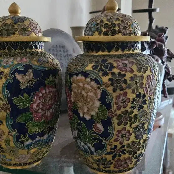 [BUNJANG] Cloisonne Art Pair / 칠보예술품