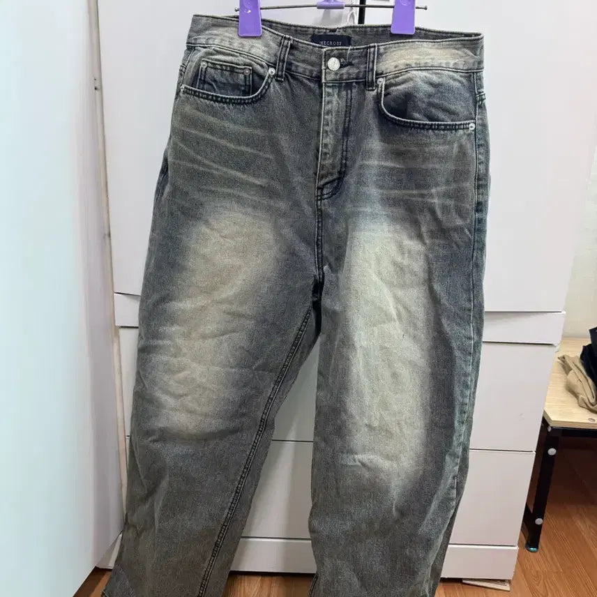 [BUNJANG] D.Cross Washed Denim Pants / 디크로스 워싱 데님 팬츠