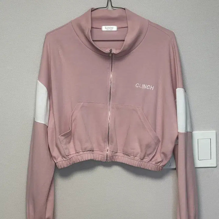 [BUNJANG] Pink Crop Jersey / 핑크 크롭 져지