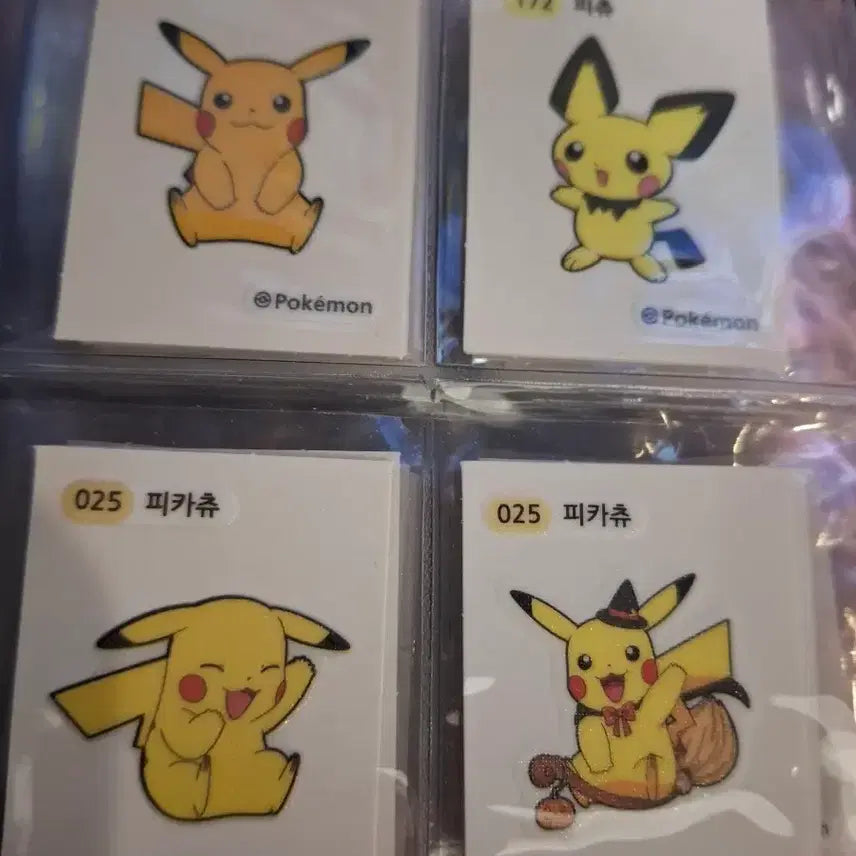 [SOLD OUT] 포켓몬 띠부씰 피카츄/피츄 모음