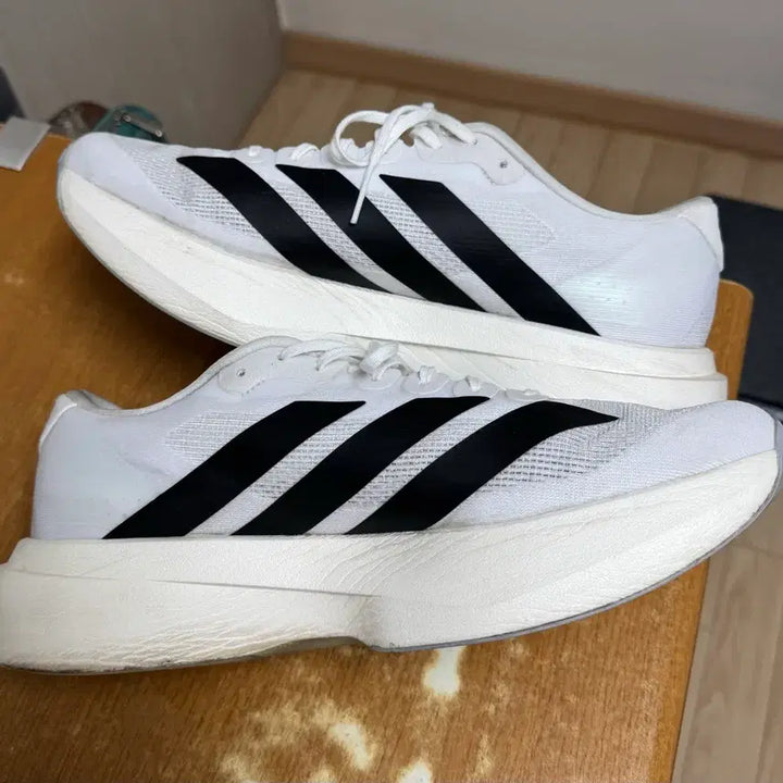 [BUNJANG] Adidas EvoSL White Running Shoes / 아디다스 에보SL 화이트 285 신품급
