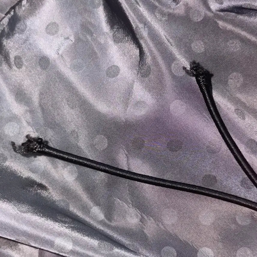 [BUNJANG] Dot Charcoal String Backpack / 도트 차콜 스트링 백팩 땡땡이 가방