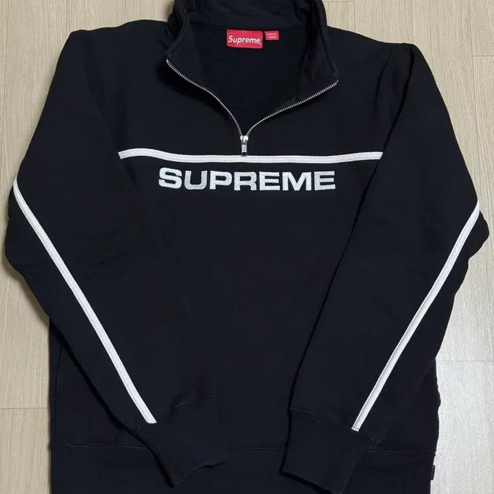 [SOLD OUT] 슈프림 집업 맨투맨 스웻셔츠 블랙 M