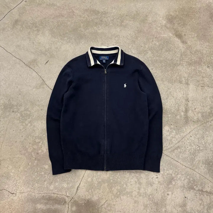 [SOLD OUT] 폴로 랄프로렌 얇은 네이비 니트집업
