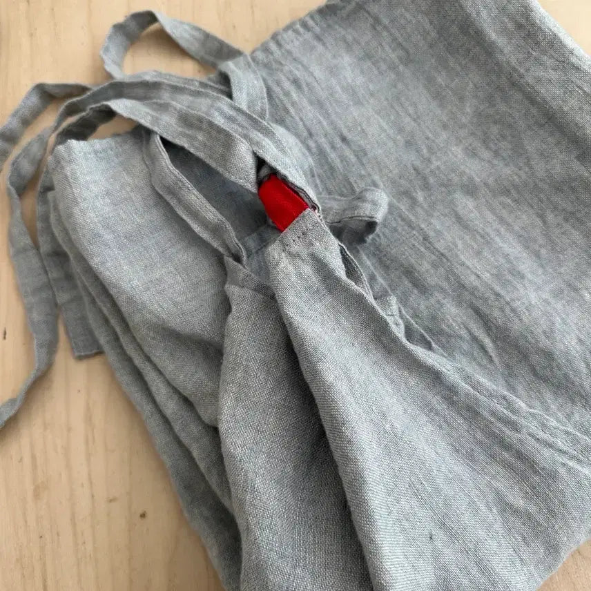 [BUNJANG] Manon Linen Apron Smoky Grey E9 / 리노에리나 마농 린넨 앞치마 에이프런 E9 스모키그레이