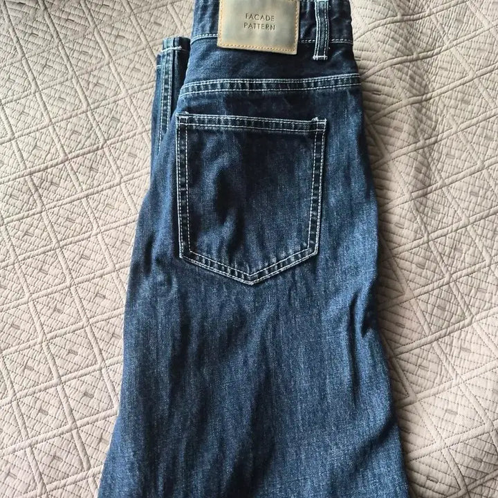 [BUNJANG] Facade Pattern Classic Indigo Denim Jeans / 파사드패턴 클래식 인디고 데님 s사이즈
