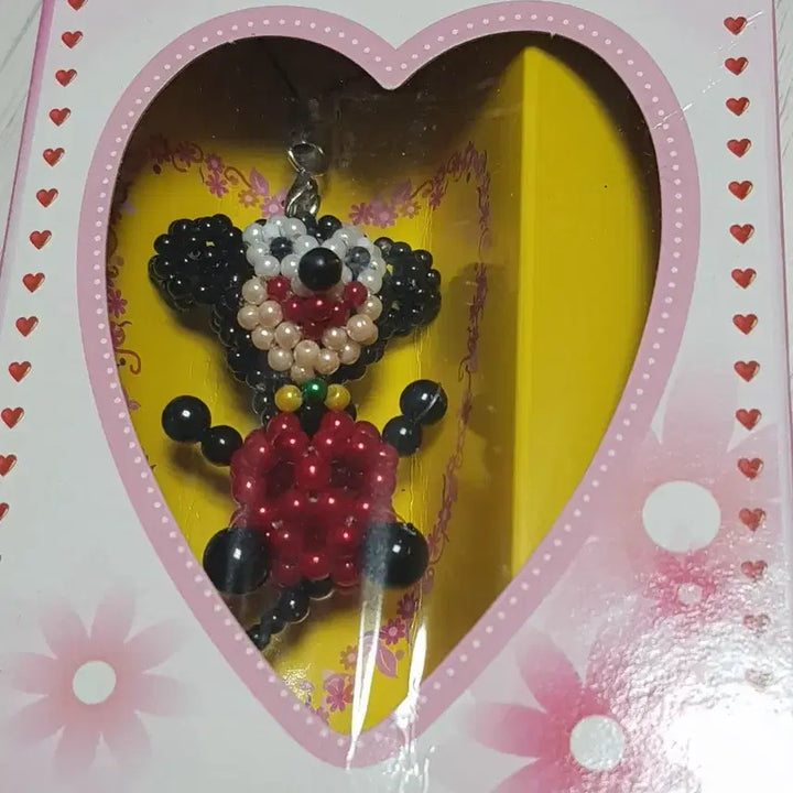 [BUNJANG] Mickey Mouse Bead Keychain / 급처 고전스트랩 고전문구비즈키링 새상품 미키마우스 고전킽스 비즈키티스트랩