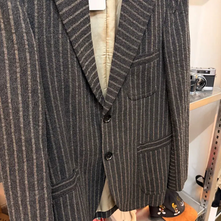 [BUNJANG] VOTOLO Charcoal Gray Wool Blend Blazer / VOTOLO 챠콜 그레이 울 혼방 블레이저