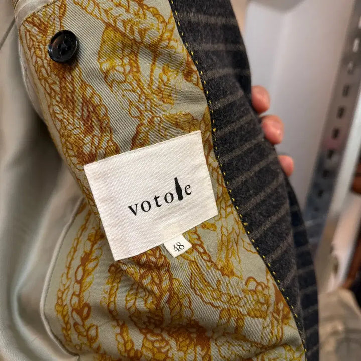 [BUNJANG] VOTOLO Charcoal Gray Wool Blend Blazer / VOTOLO 챠콜 그레이 울 혼방 블레이저