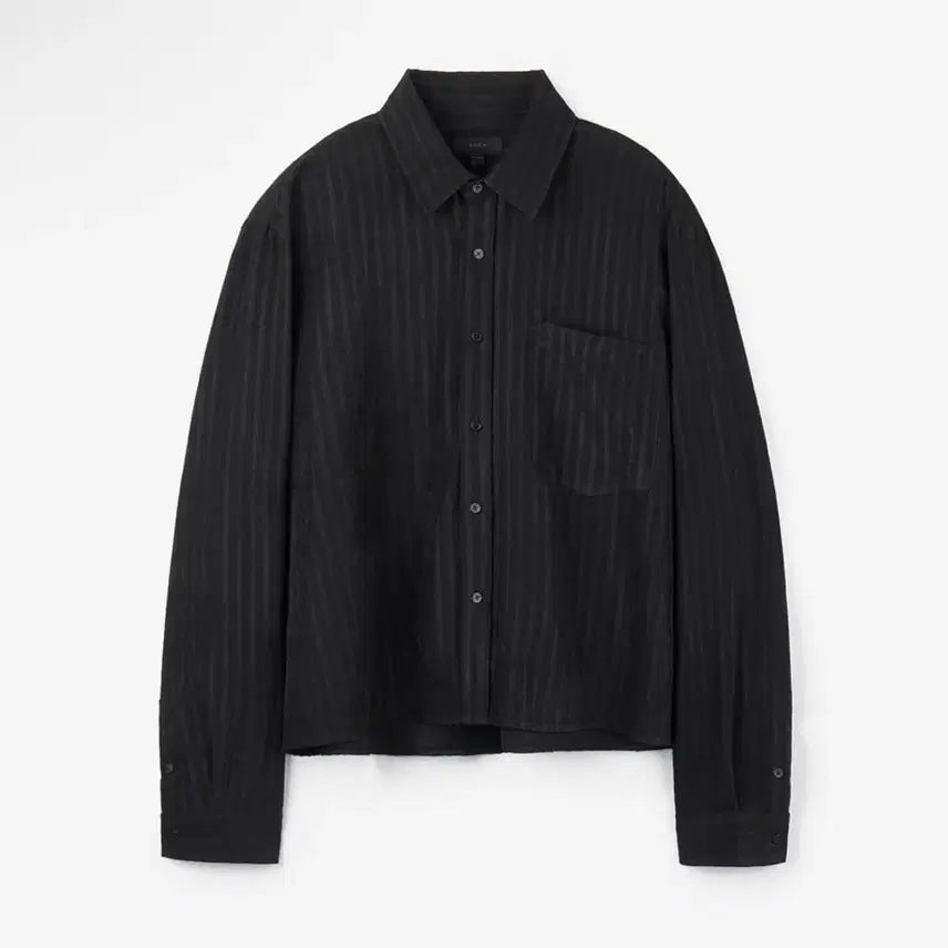 [BUNJANG] Day Crop Shirt Black M / [새상품] 데이 크롭 셔츠 블랙 M