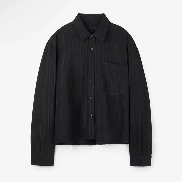[BUNJANG] Day Crop Shirt Black M / [새상품] 데이 크롭 셔츠 블랙 M