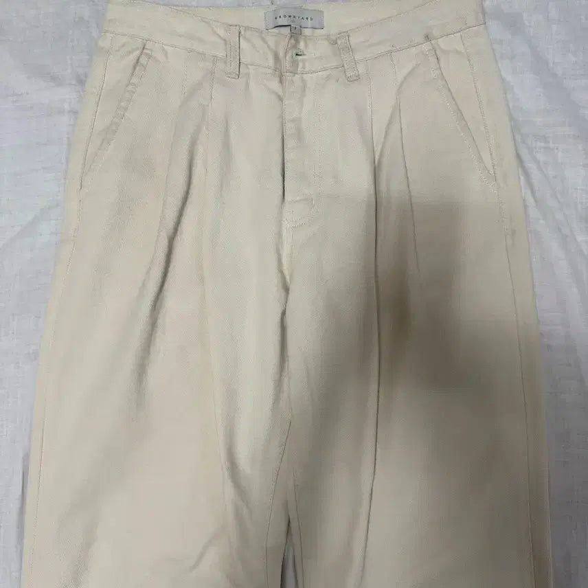 [BUNJANG] Brown Yak Ivory Cotton Denim Pants / 브라운야드 아이보리 코튼 데님 2