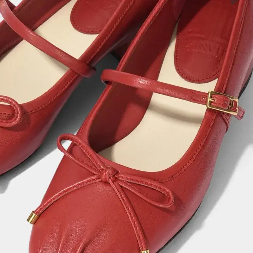 [BUNJANG] Lanvin Leather Pleated Flat Shoes 245 / 랑방 레더 플리츠 플랫 슈즈 245