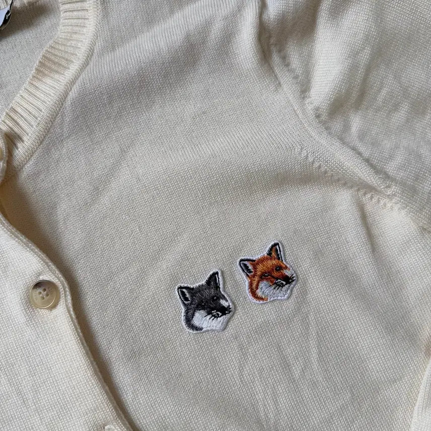 [SOLD OUT] 메종키츠네 가디건 더블폭스 아이보리 S 사이즈
