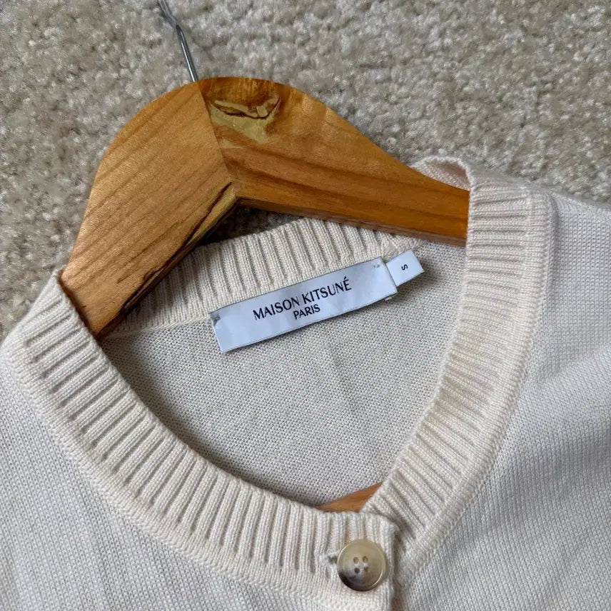 [SOLD OUT] 메종키츠네 가디건 더블폭스 아이보리 S 사이즈