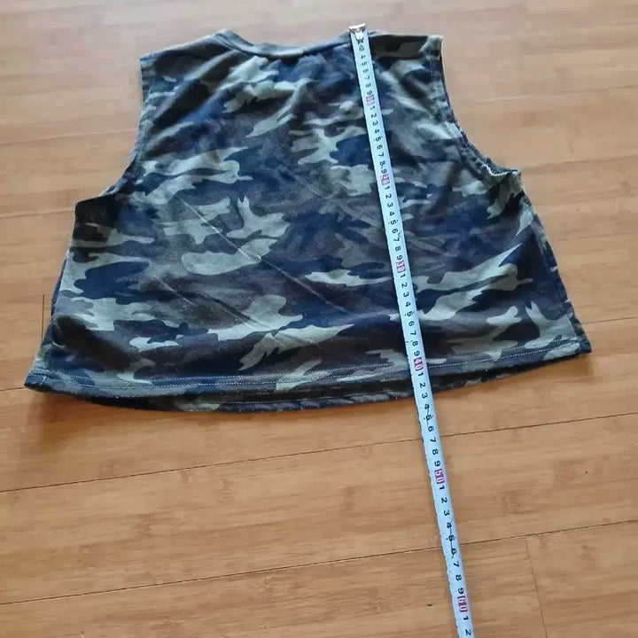 [BUNJANG] Camouflage 5-Part Shorts / 카모플라쥬 크롭나시티&amp;반바지 5부