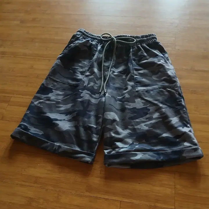 [BUNJANG] Camouflage 5-Part Shorts / 카모플라쥬 크롭나시티&amp;반바지 5부