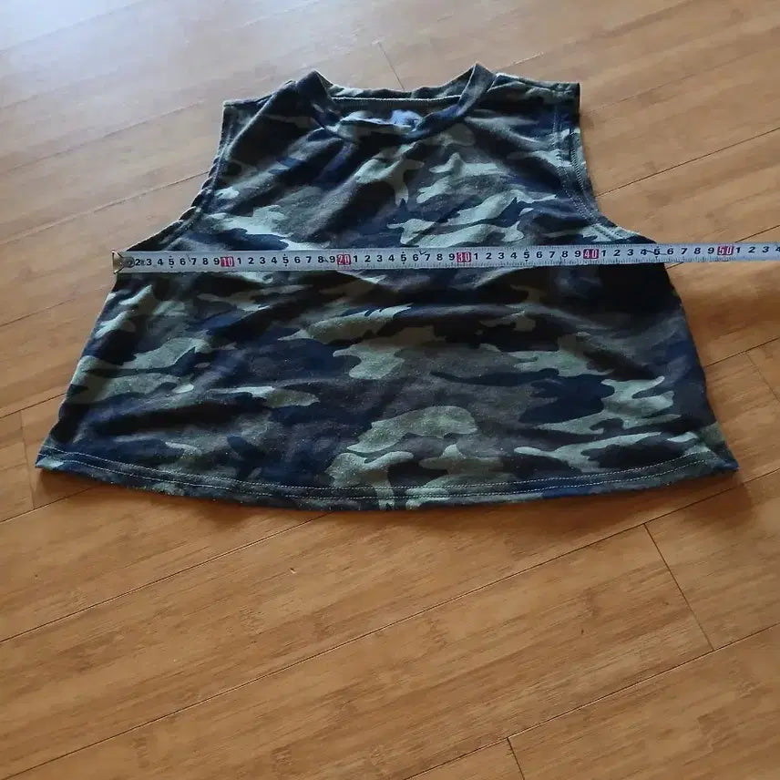 [BUNJANG] Camouflage 5-Part Shorts / 카모플라쥬 크롭나시티&amp;반바지 5부
