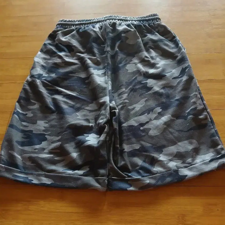 [BUNJANG] Camouflage 5-Part Shorts / 카모플라쥬 크롭나시티&amp;반바지 5부