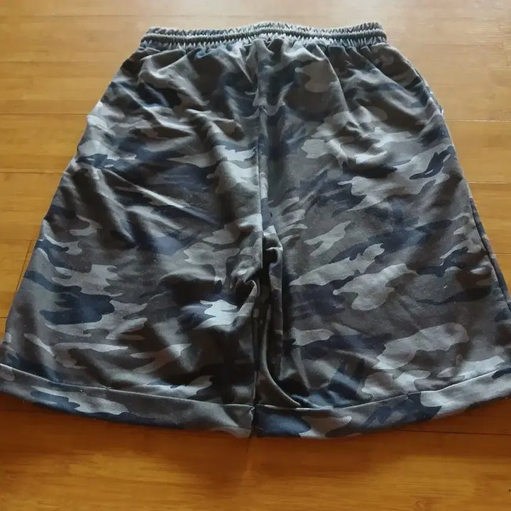 [BUNJANG] Camouflage 5-Part Shorts / 카모플라쥬 크롭나시티&amp;반바지 5부