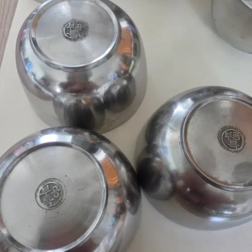 [BUNJANG] Rare Vintage 1960s-70s Bu Gong Special Mark Heavy Stainless Steel Ritual Bowl / 희귀빈티지] 60&