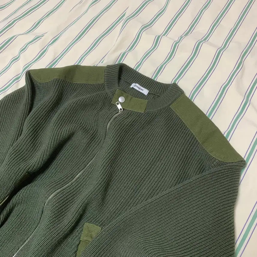 [BUNJANG] Gimaguas Commando Knit Zip-up Jacket / gimaguas 기마구아스 코만도 니트 집업 M