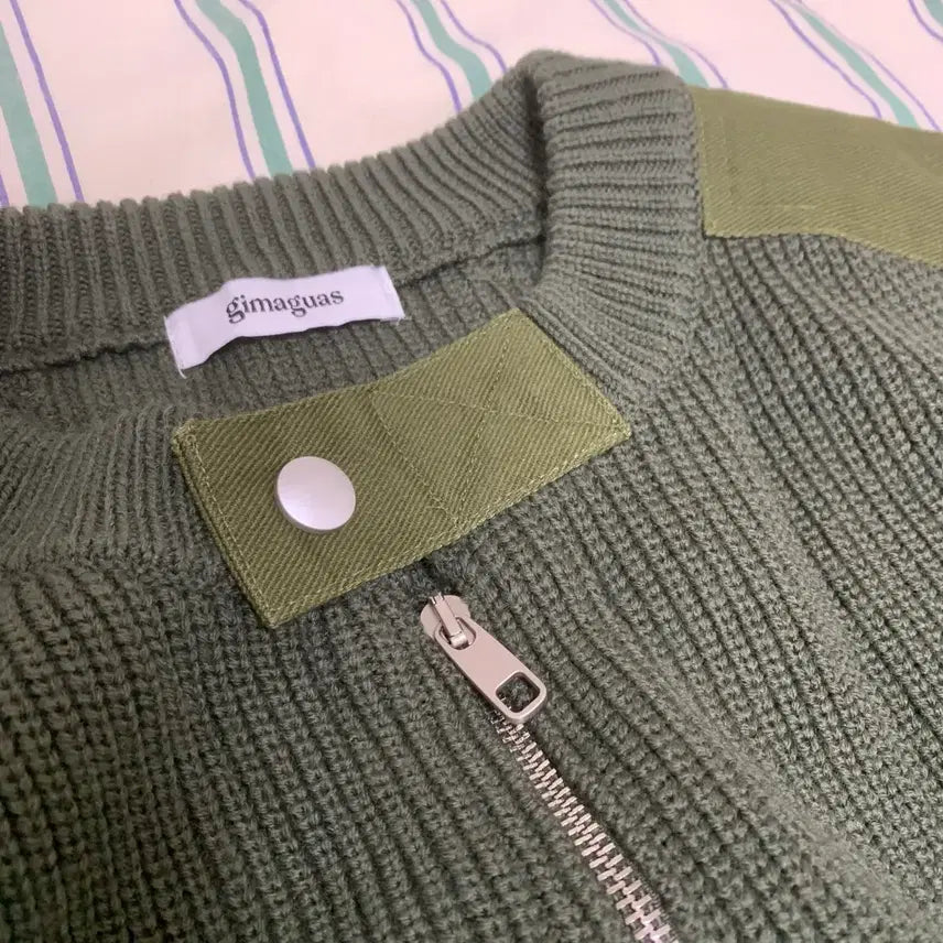 [BUNJANG] Gimaguas Commando Knit Zip-up Jacket / gimaguas 기마구아스 코만도 니트 집업 M