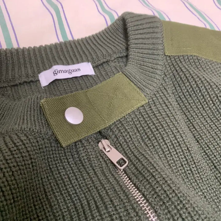 [BUNJANG] Gimaguas Commando Knit Zip-up Jacket / gimaguas 기마구아스 코만도 니트 집업 M