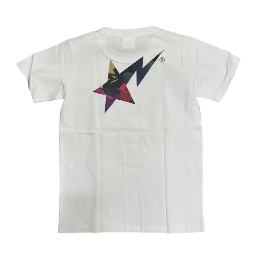 [SOLD OUT] 정품 베이프 스타 로고 멀티 컬러 반팔 티셔츠 새상품