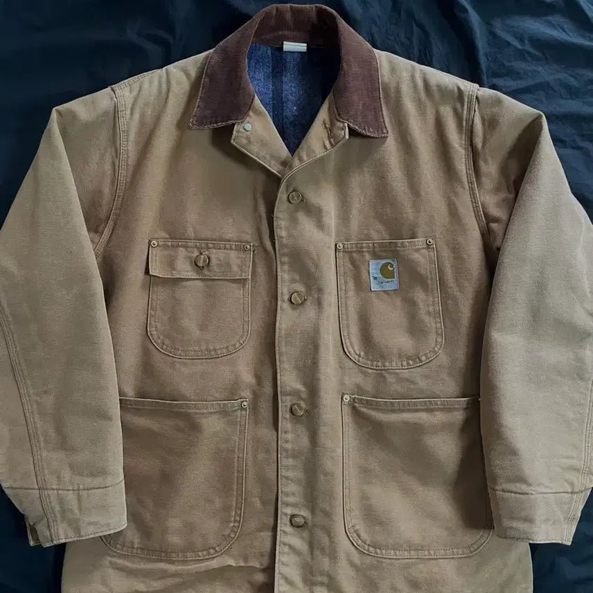 [BUNJANG] Carhartt Chore Jacket 6BLC (Vintage) / 빈티지 칼하트 초어 자켓 6BLC, 42