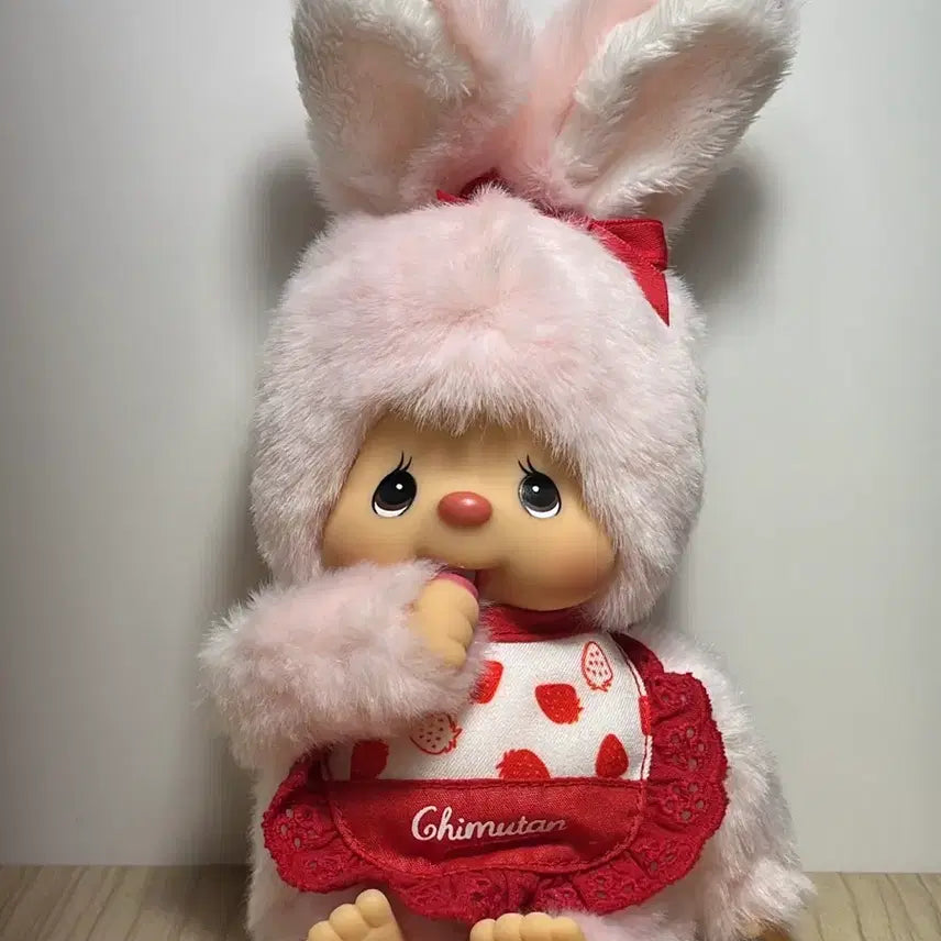 [BUNJANG] Monchhichi Chimutan Strawberry S Plush / 몬치치 치무탄 딸기 s