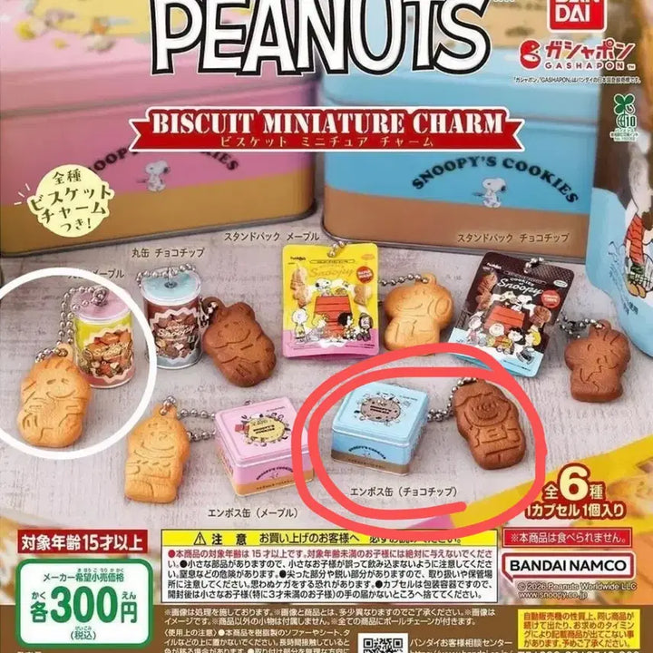 [BUNJANG] Snoopy Biscuit Miniature Charm Gacha / 스누피 비스킷 미니어처 참 가챠
