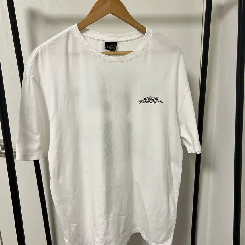 [BUNJANG] Grooverhyme Explorer White T-Shirt / explorer grooverhyme 흰색 반팔 티셔츠 1216