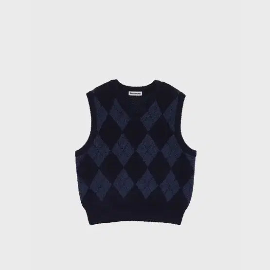 [BUNJANG] Burmula Miyeon Argyle Knit Vest / Burmula 버뮬라 아가일 니트 조끼 아이들 미연 착용