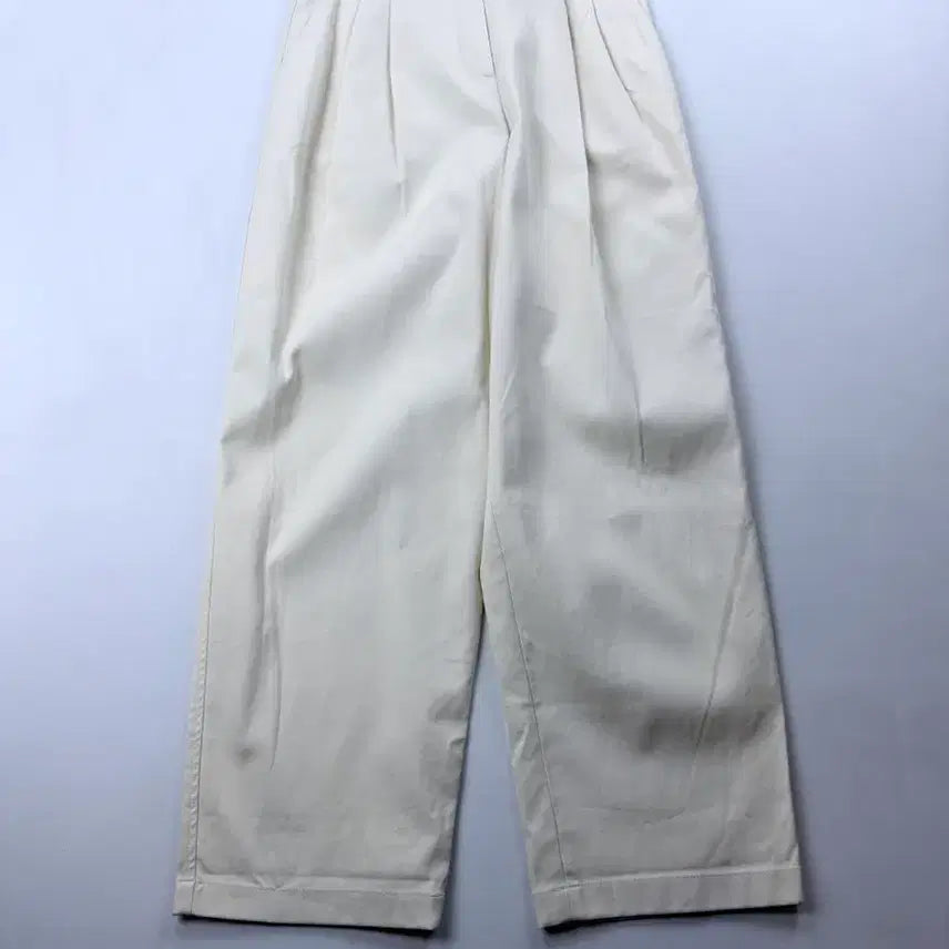 [BUNJANG] Le17september Ivory Pintuck Cotton Pants / Le17september 르셉템버 아이보리 핀턱 코튼팬츠