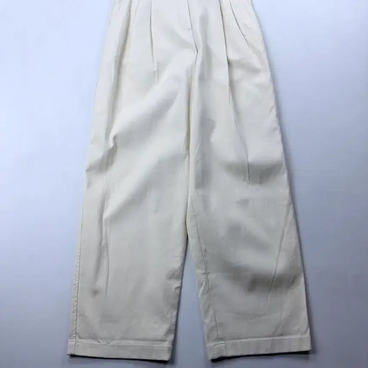 [BUNJANG] Le17september Ivory Pintuck Cotton Pants / Le17september 르셉템버 아이보리 핀턱 코튼팬츠