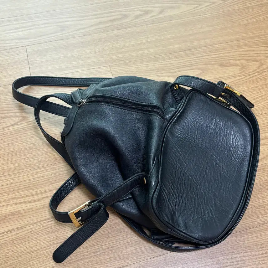 [BUNJANG] Double M Milano Leather Backpack / 리얼레더 가죽 백팩