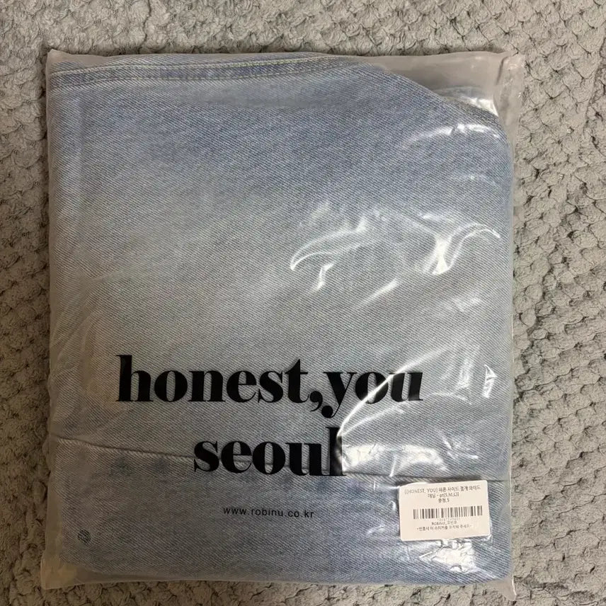 [SOLD OUT] (새상품) 로빈유 위폰 사이드 절개 와이드 데님 팬츠 s