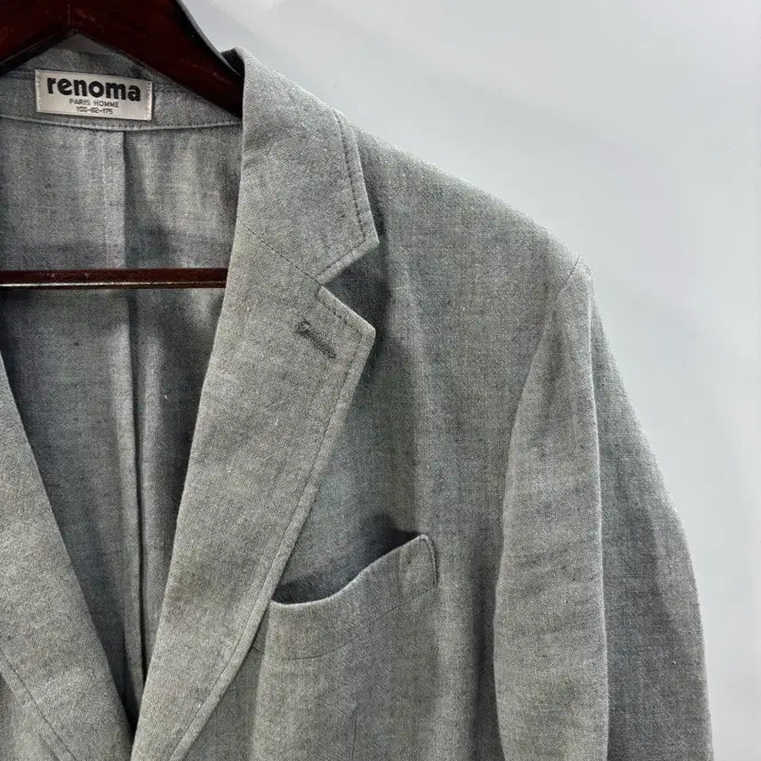[SOLD OUT] [100] 레노마(renoma) 100% 린넨 2버튼 블레이저 자켓 그레