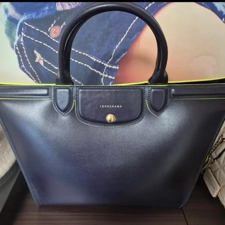 [BUNJANG] Longchamp Le Pliage Heritage Tote Bag / 롱샴 르 플리아쥬 네이비 헤리티지 토트백