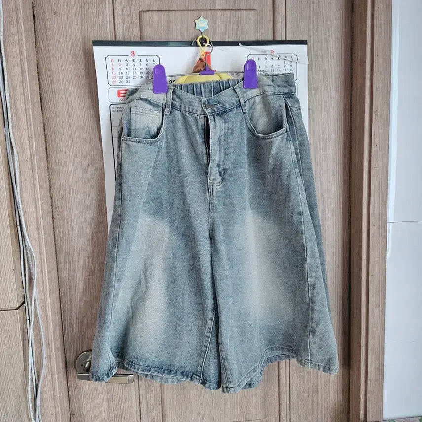 [BUNJANG] Denim Bermuda Shorts (5-Length) / 청버뮤다5부 데님팬츠