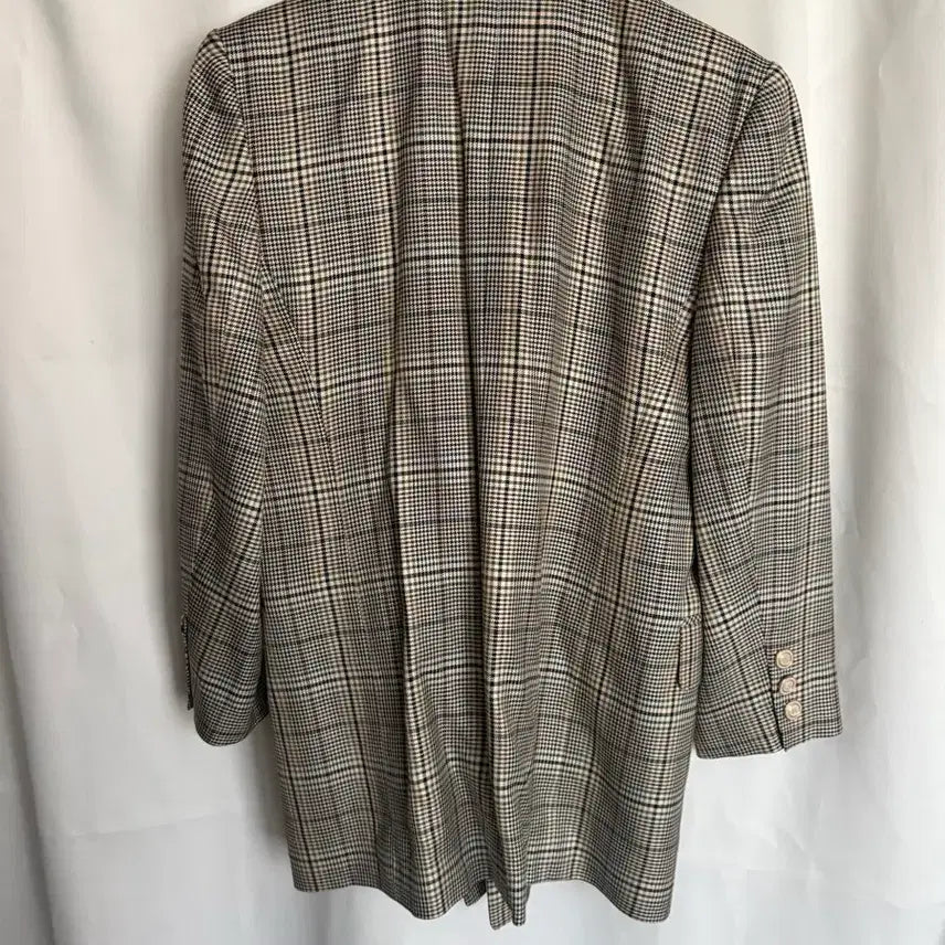 [BUNJANG] Checkered Double-Breasted Jacket / 체크 더블 자켓 7사이즈