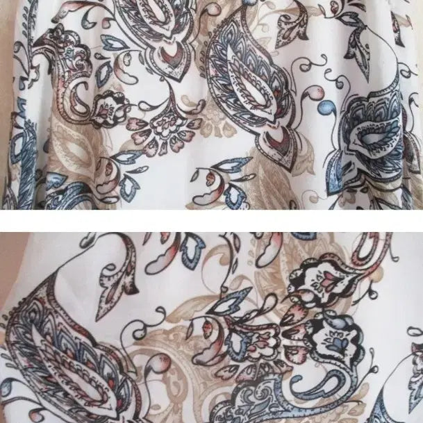 [BUNJANG] White Ethnic Long Skirt / 화이트 에스닉/ 롱 스커트
