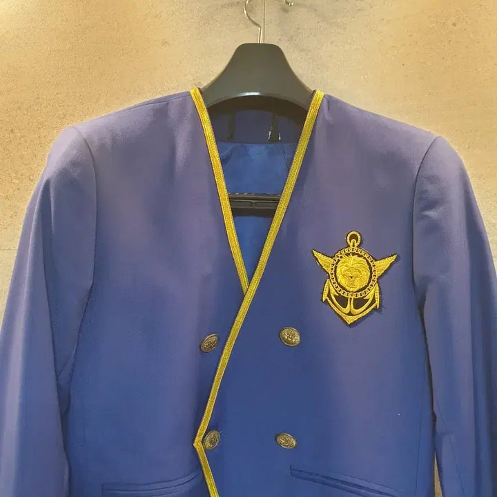 [BUNJANG] Luxury Anchor Patch Blue Jacket / 초럭셔리. 앵커 와펜. 블루 자켓.