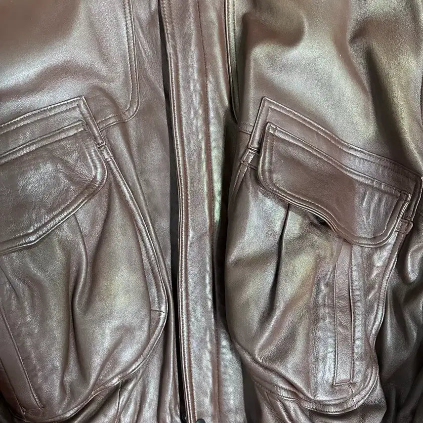 [BUNJANG] Sultan Leather 90s Vintage Leather Bomber Jacket / 90s SULTAN Sultan Leather 빈티지 가죽 봄버 자켓