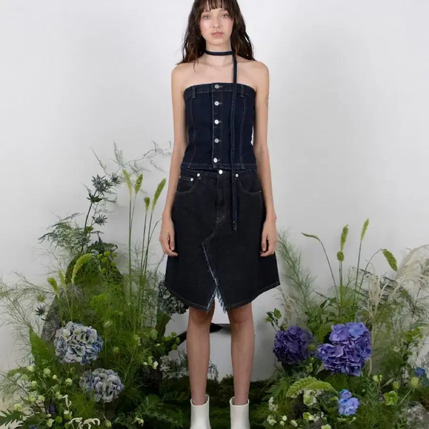 [BUNJANG] Minderi Denim Skirt / 민더리 데님 스커트