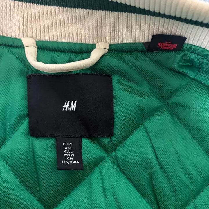 [BUNJANG] H&amp;M Stranger Things Varsity Jacket / (L) HM 기묘한 이야기 스띵 바시티 자켓