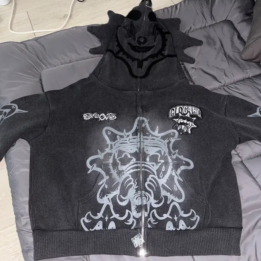 [BUNJANG] Glory Thorn Full Zip Hoodie / 글로갱 풀집업 후디 Glory Thorn Full Zip Hood